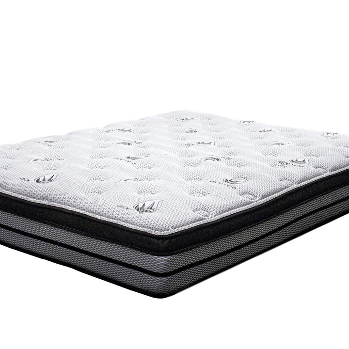 10″ Euro Top Mattress – Foam Encased with Aloe Vera Stretch Knit Cover