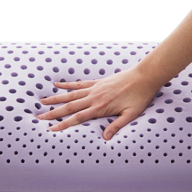 Lucid 3 inch 5 Zone Lavender Memory Foam Mattress Topper – Plush- Calming Laven