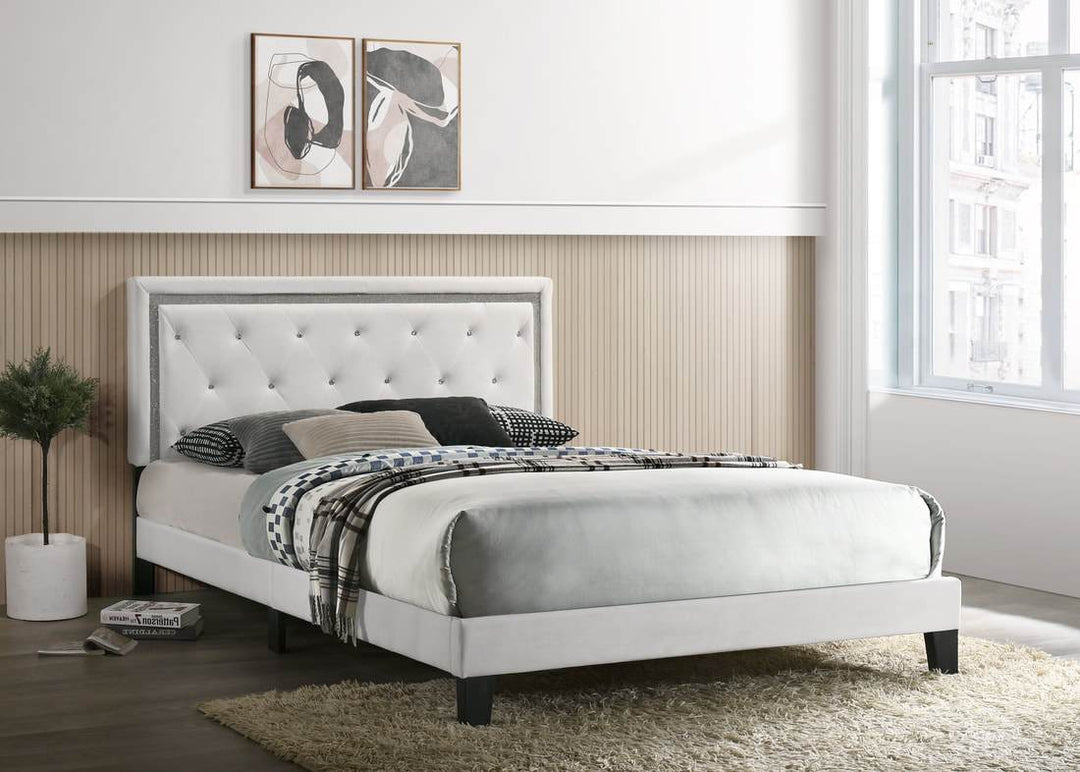 White Platform Bed