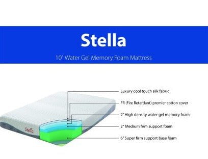 Queen cool gel memory foam mattress by Superpedic