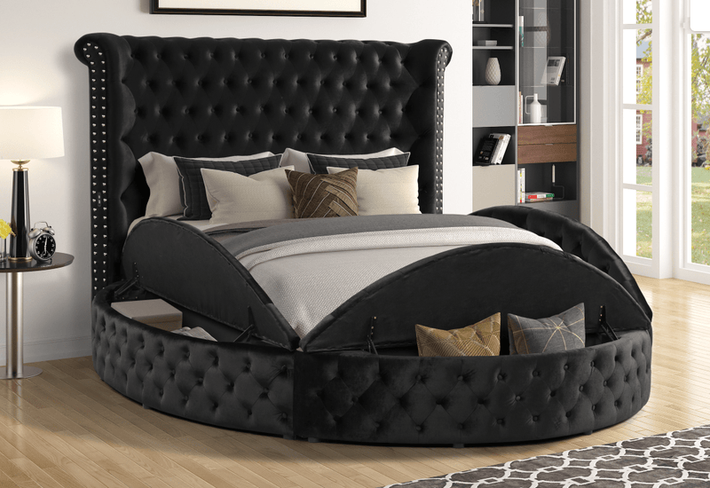 Tufted  Velvet Planform Bed