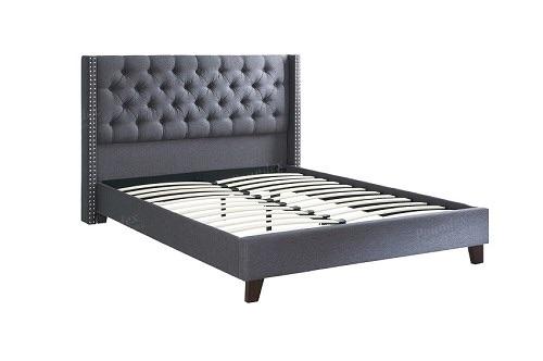 Full Bed upholstered Grey - Save on Mattresses Outlet 