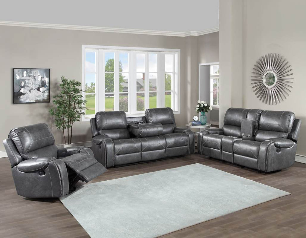 Sofa, loveseat and chair reclining set